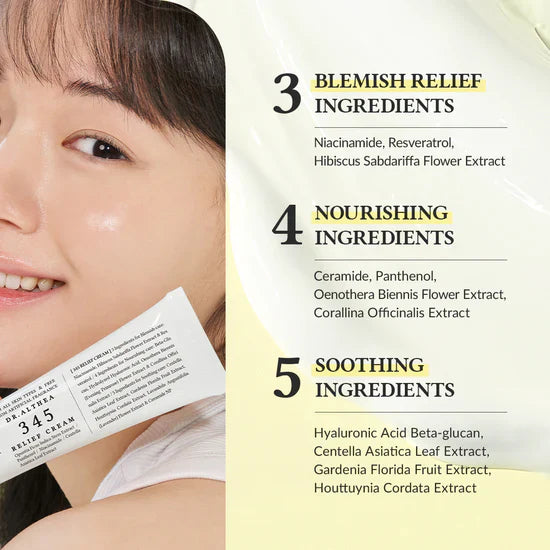 Dr.Althea Post Acne Care Set (Gentle) | 345 Relief Cream & Gentle Vitamin C Serum
