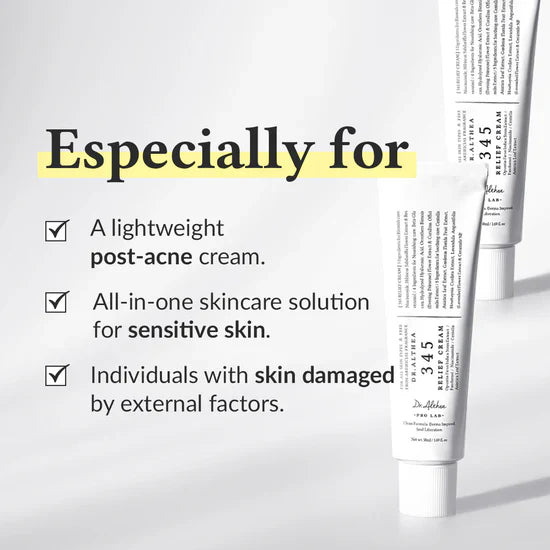 Dr.Althea Cleanser and Hydration Set | 345 Relief Cream & Pure Grinding Cleansing Balm